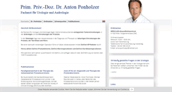 Desktop Screenshot of dr-ponholzer.at