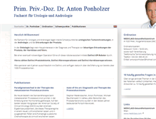 Tablet Screenshot of dr-ponholzer.at